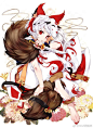 阴阳师手游 国际区同人画作比赛#ShikigamiArt#已经过去两周啦（详见ONGA阴阳师这条微博），国际区官方FB在以很低的频率（一周一次）推送优秀参赛作品[笑cry] 这里给大家带来的是由Inma（来自西班牙，推特：O网页链接）所创作的白藏主，与Rosuuri（来自菲律宾，推特：O网页链接）所创作的彼岸花~