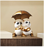 轻奢风现代简约客厅卧室酒柜摆件创意熊猫摆设家里装饰品家居饰品-tmall.com天猫