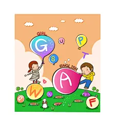 唯美儿童风景画插画