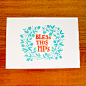 全部尺寸 | "Bless this mess" Gocco print | Flickr - 相片分享！
