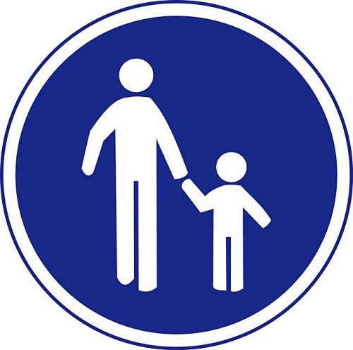 人行道标志