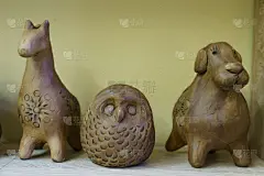 狗,长颈鹿,猫头鹰,手艺,贺卡,一个物体,玩具,复古风格,脑部,动物