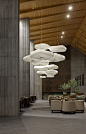 cloud pendants at Yangzhou Vanke Clubhouse molodesign.com: 