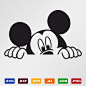 US$1.37Mickey Mouse Peeking Svg, Dxf, Eps, Ai, Cdr Vector Files for Cricut, Silhouette, Cutting Plotter, Png File for SublimationEtsy