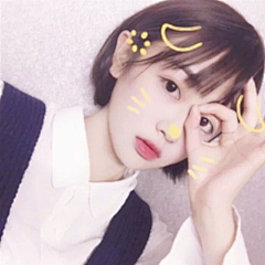 এ°Cutie采集到真人女头♡