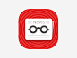 Newspaper app for  iPad #App# #icon# #图标# #Logo# #扁平# 采集@GrayKam