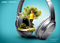 Bose Noise cancellation : QuietComfort 35 wireless headphones II are created to give you a complete peace of mind experience, so that you can focus on your own thing. This AD campaign is amplifying on this unique feature.