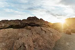 泰德国家公园。美丽的火山景观，岩石，沙漠火山口。