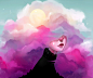 Cloud Girl : Personal digital illustration 