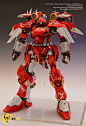 GS 1/60 AGX-04A1 Gerbera 红色角马改 涂装完成品 LED版 多图 - GK手办模型 - 小T