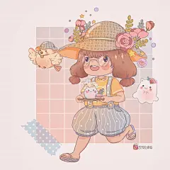 “快乐是粉红色的”
少女心治愈系小插画

ins:23yueliang
#治愈不开心# #插画# #脸圆的女生有多可爱# ​​​​