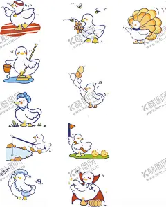 可爱大白鸭高清表情包加油冲鸭 【酷图网】可爱大白鸭,高清,表情包,加油,冲鸭,努力鸭