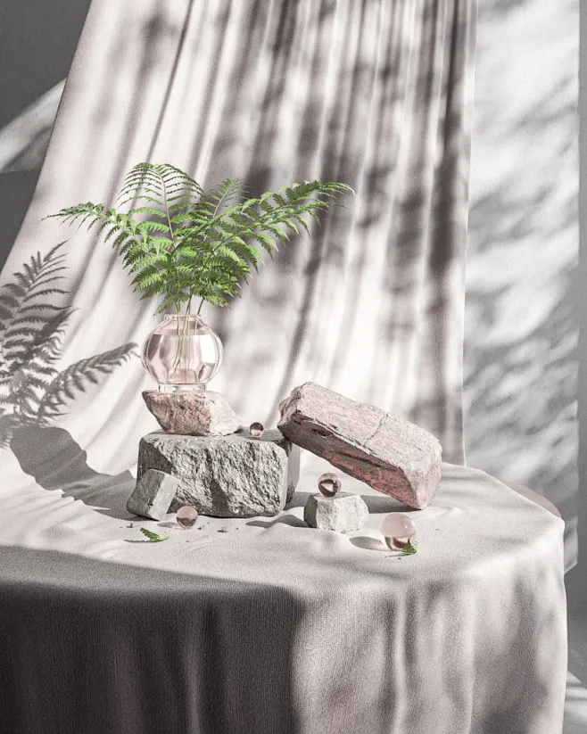 Experimental interiors with curtains 10-花瓣网