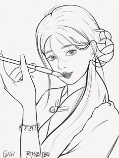 ╰つ卓儿︶ㄣ采集到手绘线稿