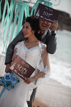 青岛薇薇新娘采集到青岛旅游婚纱摄影（海景）