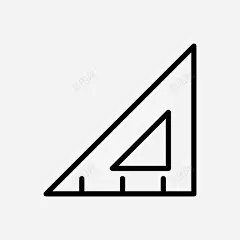 尺子文具三角尺 页面网页 平面电商 创意素材