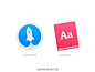 #dribbble每日精选# 苹果系统风格图标和安卓系统风格图标的对比（苹果版）德国设计师Benedikt Imminger O网页链接
