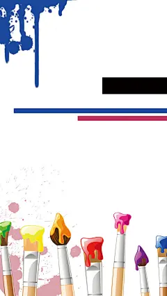 彩色颜料个人简历源文件H5背景- HTML素材网