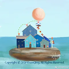 插画超话#设计师的脑洞有多大#
如果气球足够大～小房子就能飞到海上
我就去不同的小岛上～当岛主
等夏天到啦
屋子里就会开很多花烟囱都不能用啦@微博美学 ​​​​