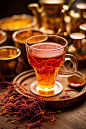 设图泡茶红茶藏红花滋补补品中药药材摄影图