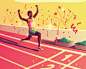 book children's book fitness Olympics sports swimming football running soccer tokyo