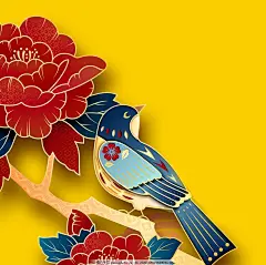 喜鹊,2020新年,新年快乐,新年贺卡,新年海报,新年背景,迎新年