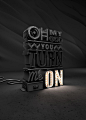 Turn Me On : My take on the extremely over done and common practice of EXTRUDED 3D TYPE. PS + C4D
