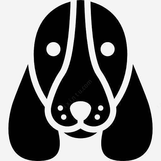 巴吉度猎犬的狗的头图标png免抠素材_新...
