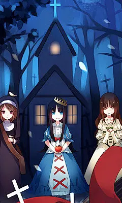 十字架动漫少女哦~~~~手机壁纸来着~