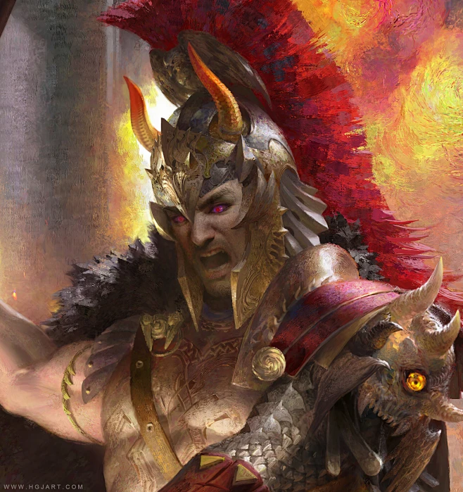 黄光剑老师个人作品《战神·阿瑞斯》-花瓣网