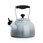 Chantal ® Vintage Grey Steel Enamel Tea Kettle (Open Larger View)