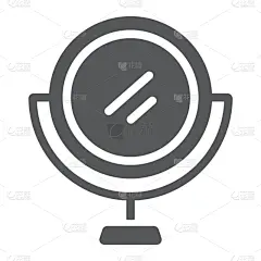 符号,个人随身用品,化妆用品,镜子,舞台化妆,计算机图标,理发师,圆形,轮廓,白色
