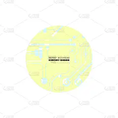 矢量电路板插图。抽象的技术。微芯片的背景。