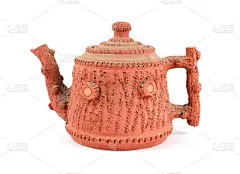 一个陶土茶壶