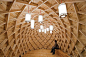 Honeycomb timber structure in Toronto by Levitt Goodman Architects, via ArchDaily.