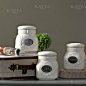 清仓 美式密封罐创意 茶叶干果零食收纳罐 厨房三件套 样板房摆件