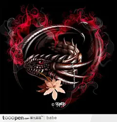 逼真AI暗黑魔龙绘制