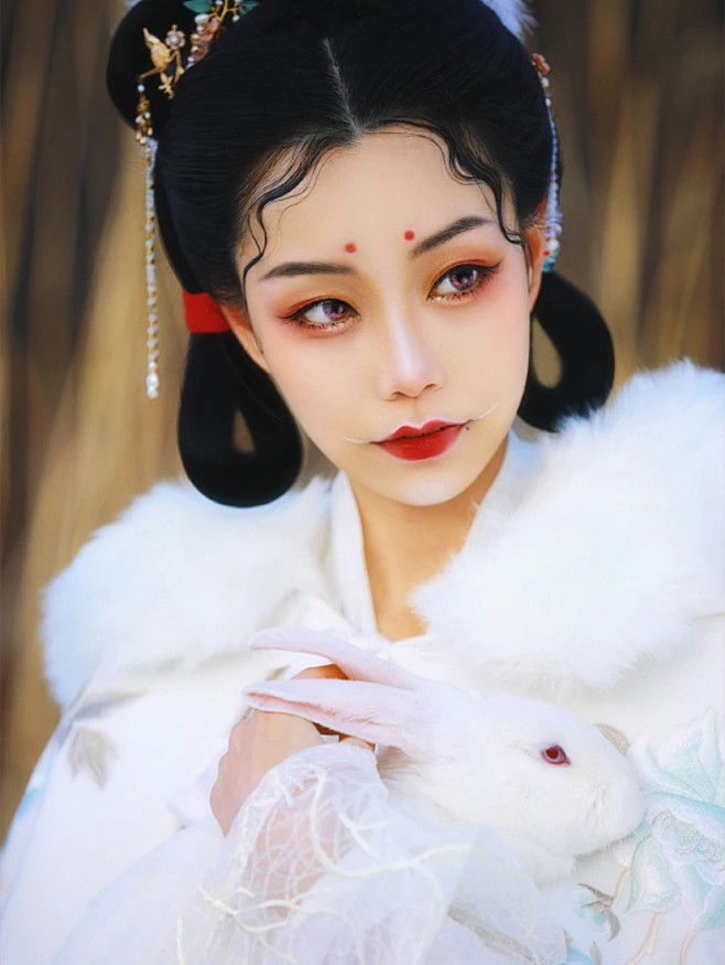 古风汉服懒人一体式发箍发包古装假发唐风双丫红线发髻盘发造型-tmall.com天猫图片_头部设计图片素材-花瓣网