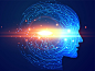 科技感AI、人工智能大脑