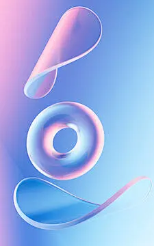 点击来源直接获取大图文件 |Abstract curves and geometric figure, 3d rendering.