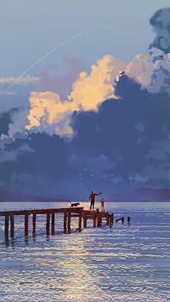 父子 | 恰克飞鸟one - 原创作品 - 涂鸦王国插画