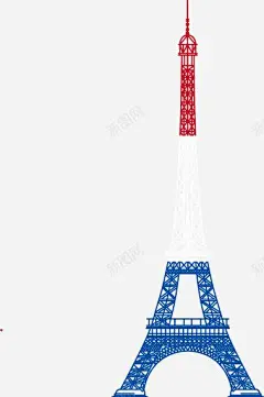 手绘埃菲尔铁塔矢量图高清素材 png 页面网页 平面电商 创意素材 png素材