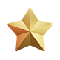 Pentagram Star 3D Illustration