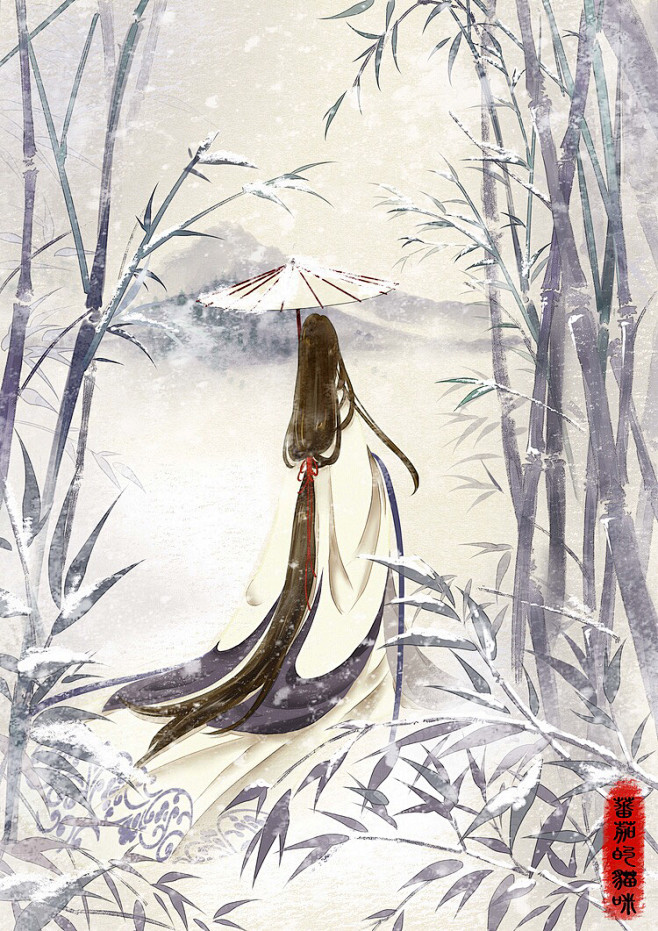 m2016从纭紫转采于2016-03-20 21:33:37古风手绘美人【古风人物】m