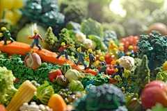 创意场景创意果蔬风景