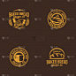 vintage bread logo concept