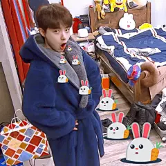 肖战表情包超话 兔兔吐兔兔 ​​​​
