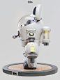 3D blender Zbrush Render ilustracion 卡通 Q版 mecha robot CGI