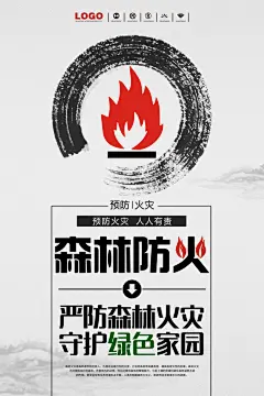 消防安全PSD海报模版