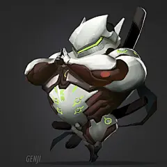 优优CG素材社-守望先锋游戏人物设定设计素材 (1070)